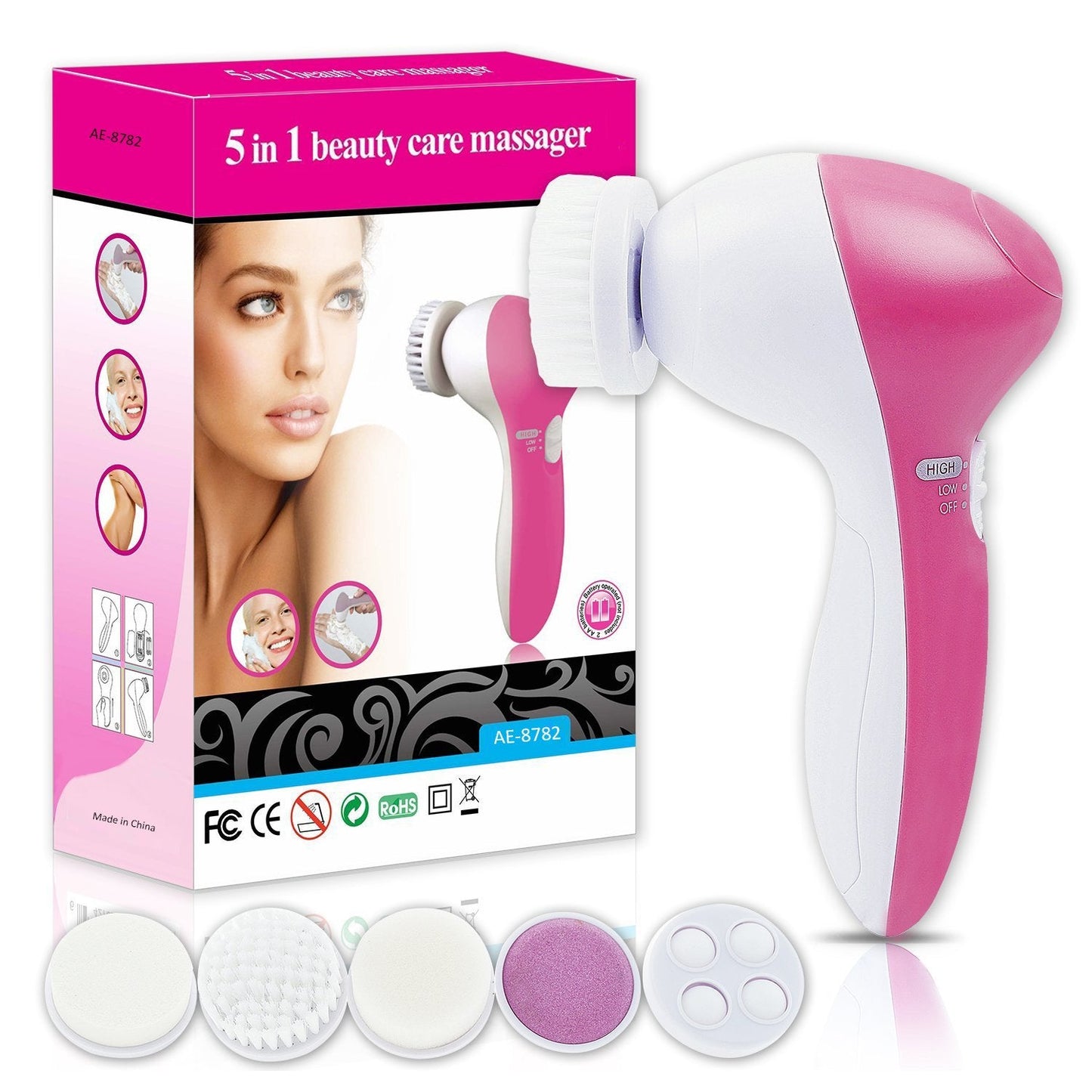 5 in 1 Facial Electric Cleanser & Massager Beauty Tool