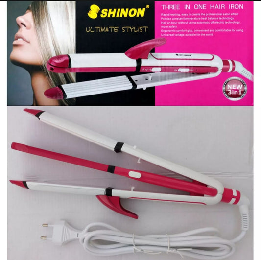 3 in 1 Hair Straightener & Curler – Professional Styling